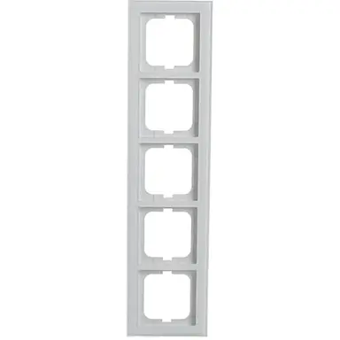 Busch-Jaeger 1725-280 afdekraam 5-voudig Axcent glas wit