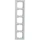 Busch-Jaeger 1725-280 afdekraam 5-voudig Axcent glas wit