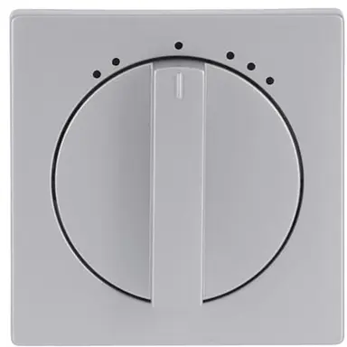 Busch-Jaeger 1740 DRL-83-503 draaiknop driestandenschakelaar Future Linear aluzilver mat