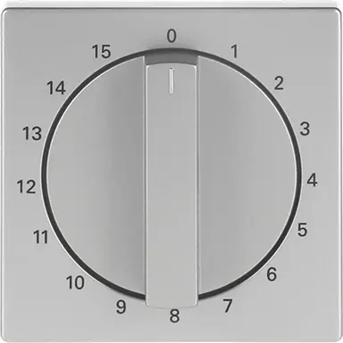 Busch-Jaeger 1770-866-103 draaigreep tijdschakelaar 15 min Pure Stainless Steel