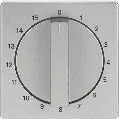 Busch-Jaeger 1770-866-103 draaigreep tijdschakelaar 15 min Pure Stainless Steel