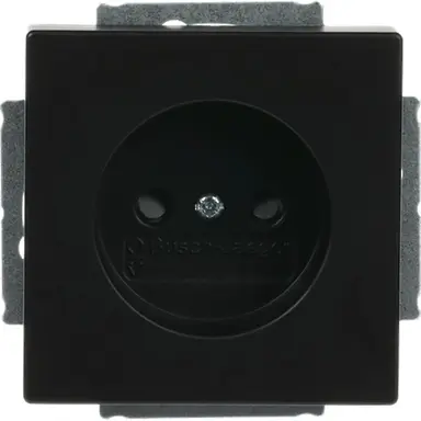 Busch-Jaeger 2300 UCRKS-885-503 wandcontactdoos zonder randaarde Future linear zwart mat