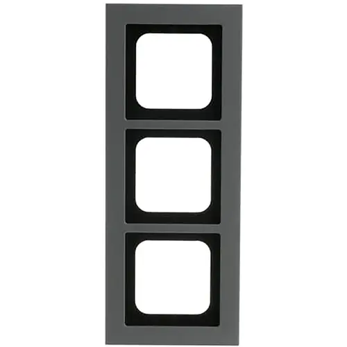 Busch-Jaeger 1723-270 afdekraam 3-voudig Axcent platin