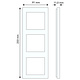 Busch-Jaeger 1723-270 afdekraam 3-voudig Axcent platin