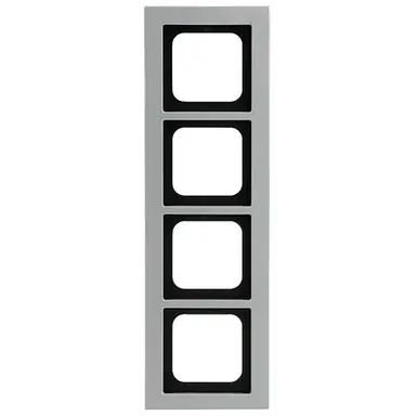 Busch-Jaeger 1724-276 afdekraam 4-voudig Axcent titanium