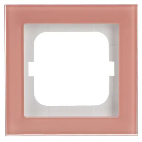 Busch-Jaeger 1721-227 afdekraam 1-voudig Axcent glas koraal