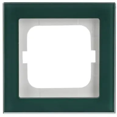 Busch-Jaeger 1721-226 afdekraam 1-voudig Axcent glas avocado