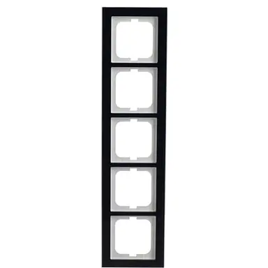Busch-Jaeger 1725-223 afdekraam 5-voudig Axcent glas paars