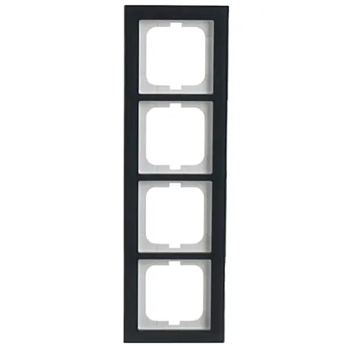 Busch-Jaeger 1724-229 afdekraam 4-voudig Axcent glas oester