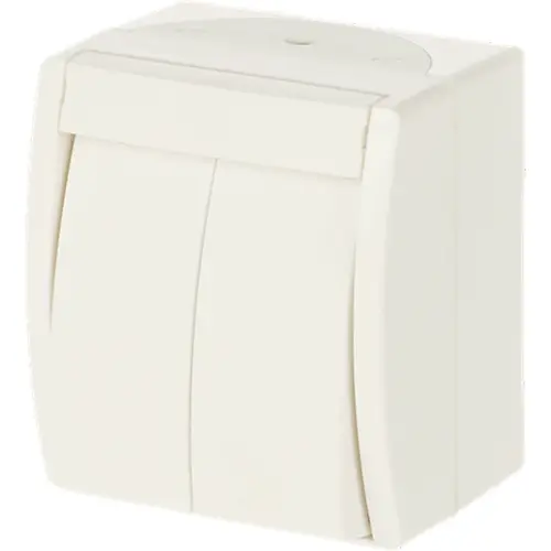 Busch-Jaeger 2601/5 W-54 serieschakelaar opbouw Ocean IP44 alpinwit