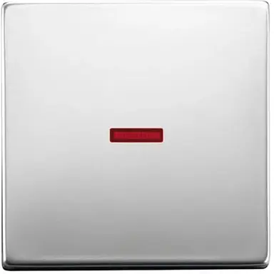 Busch-Jaeger 1789-866 schakelwip controlevenster lens klein rood Pure Stainless Steel