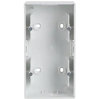 Busch-Jaeger 1702-84 opbouwbak 2-voudig Future Linear studiowit glans