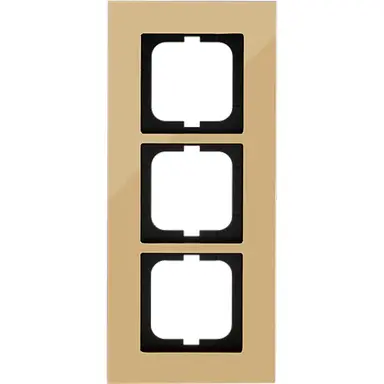 Busch-Jaeger 1723-823-101 afdekraam 3-voudig Carat goud