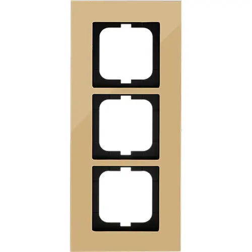 Busch-Jaeger 1723-823-101 afdekraam 3-voudig Carat goud