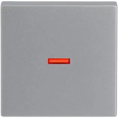 Busch-Jaeger 1789-83 schakelwip controlevenster rood Future Linear aluzilver