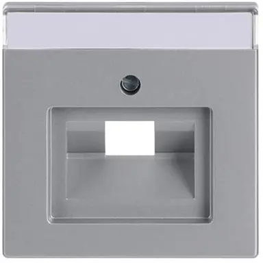 Busch-Jaeger 1803-83 centraalplaat RJ45 wandcontactdoos 1-voudig aluzilver mat