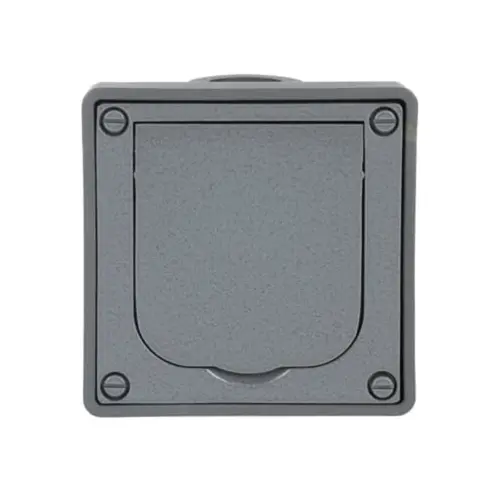 Busch-Jaeger 20 EFDB2 inbouwbehuizing met RA wcd en klapdeksel 86 x 86 x 58 mm voor wandmontage