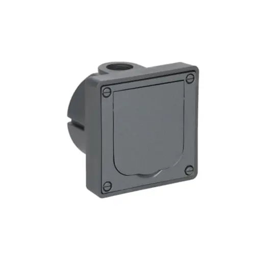 Busch-Jaeger 20 EFDB2 inbouwbehuizing met RA wcd en klapdeksel 86 x 86 x 58 mm voor wandmontage