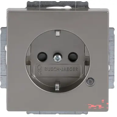 Busch-Jaeger 20 EUCBL-866 wandcontactdoos randaarde LED-controleverlichting Pure Stainless Steel