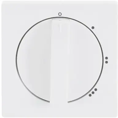 Busch-Jaeger 2542 DR/01-84 draaiknop driestandenschakelaar met nulstand Future Linear studiowit glans