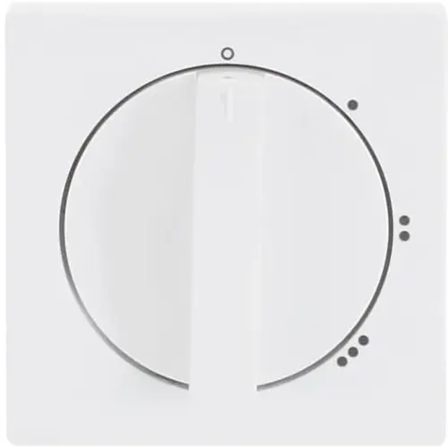 Busch-Jaeger 2542 DR/01-84 draaiknop driestandenschakelaar met nulstand Future Linear studiowit glans