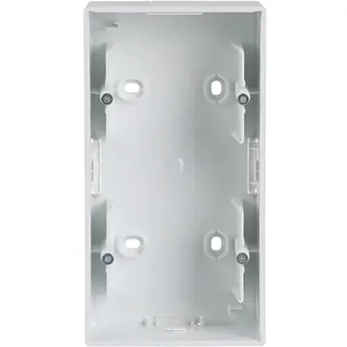 Busch-Jaeger 1702-884 opbouwbak 2-voudig Future Linear studiowit mat