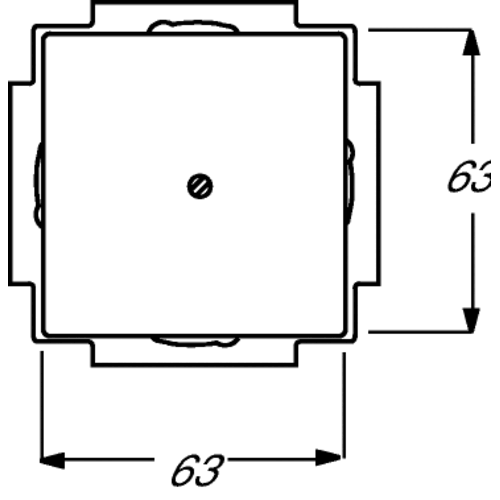 Busch-Jaeger 1742-885 blinddeksel incl. draagframe Future Linear zwart mat