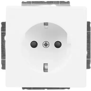 Busch-Jaeger 20 EUCKS-884 wandcontactdoos randaarde kindveilig Future Linear studiowit mat