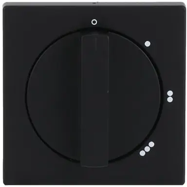 Busch-Jaeger 2542 DR/01-885 draaiknop driestandenschakelaar met nulstand Future Linear zwart mat