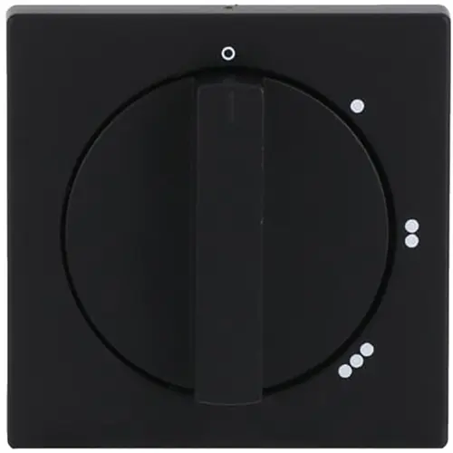 Busch-Jaeger 2542 DR/01-885 draaiknop driestandenschakelaar met nulstand Future Linear zwart mat