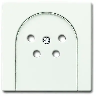 Busch-Jaeger 2767-884-503 centraalplaat voor telefoonstekker 4-pens studiowit mat