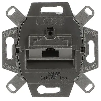 Busch-Jaeger 0218/11-101 RJ45 data wandcontactdoos CAT6A 1-voudig
