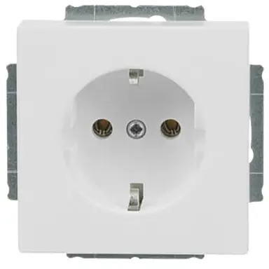 Busch-Jaeger 20 EUCR-884-503 wandcontactdoos randaarde Future Linear studiowit mat