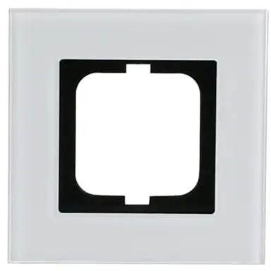 Busch-Jaeger 1721-811 afdekraam 1-voudig Carat wit glas