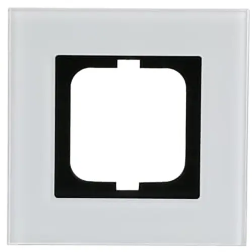 Busch-Jaeger 1721-811 afdekraam 1-voudig Carat wit glas