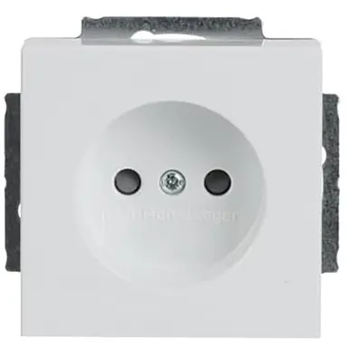 Busch-Jaeger 2300 UCRKS-84-503 wandcontactdoos zonder randaarde Future linear studiowit glans