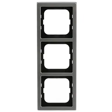 Busch-Jaeger 1723-866K afdekraam 3-voudig Pure Stainless Steel