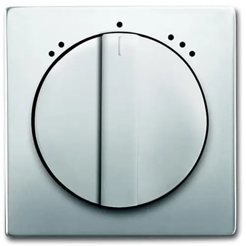 Busch-Jaeger 1740 DRL-866-503 draaiknop driestandenschakelaar Pure Stainless Steel