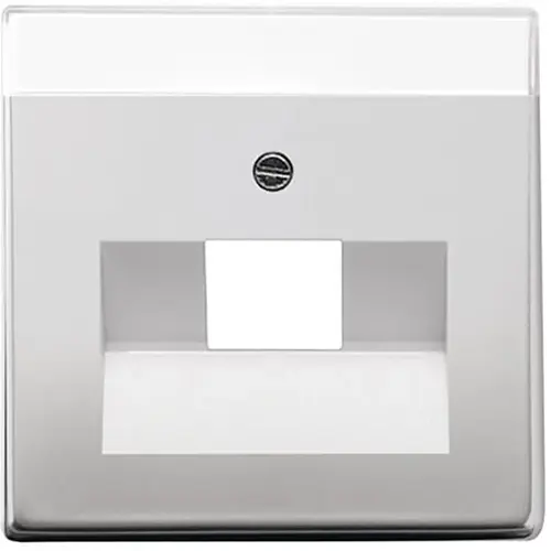 Busch-Jaeger 1803-866 centraalplaat RJ45 wandcontactdoos 1-voudig Pure Stainless Steel