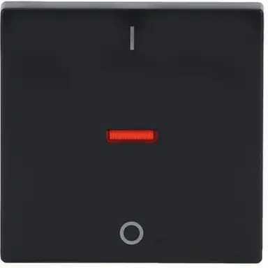 Busch-Jaeger 1788-81 schakelwip controlevenster rood 2-polig en 3-polig Future Linear antraciet glans