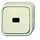 Busch-Jaeger 2621 AP/11-503 wip-impulsdrukker 1-polig maakcontact opbouw AP plus creme