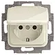 Busch-Jaeger 20 EUK-212-503 wandcontactdoos randaarde klapdeksel Standaard SI