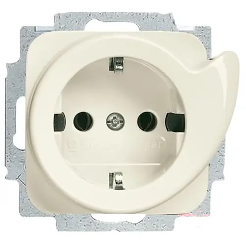 Busch-Jaeger 20 EUCDR-212 wandcontactdoos randaarde uitwerpmechanisme Standaard SI