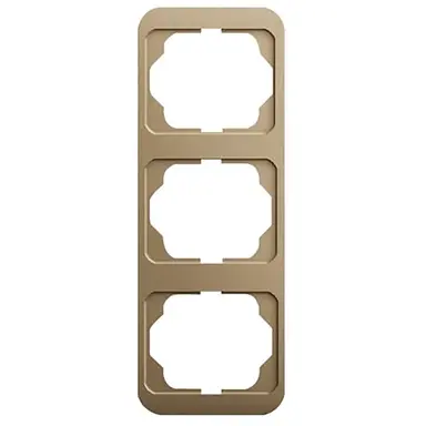 Busch-Jaeger 1733-21 afdekraam 3-voudig verticaal Alpha Nea brons OP=OP