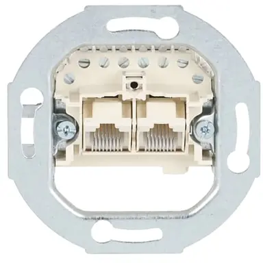 Busch-Jaeger 0214 RJ45 data wandcontactdoos CAT3 parallel bedraad