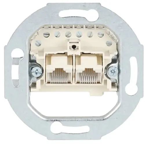 Busch-Jaeger 0214 RJ45 data wandcontactdoos CAT3 parallel bedraad