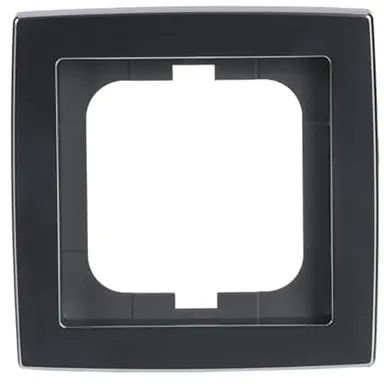 Busch-Jaeger 1721-80 afdekraam 1-voudig Solo mat-chroom