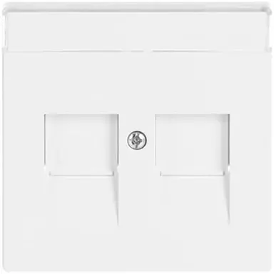 Busch-Jaeger 1800-84 centraalplaat modular jack 2-voudig studiowit