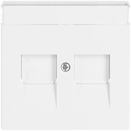 Busch-Jaeger 1800-84 centraalplaat modular jack 2-voudig studiowit