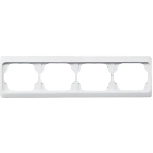 Busch-Jaeger 1724 KA-24G afdekraam 4-voudig Horizontaal Alpha Exclusive studiowit glans OP=OP